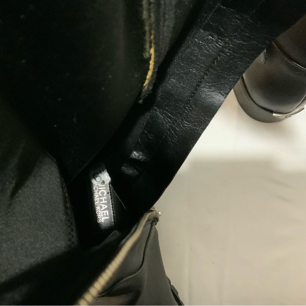 Michael Kors Womens Black Leather Side Zipper Knee High Riding Boots 6.5 - Picture 14 of 15